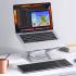 UGREEN LP876 Adjustable with Rotating Base, Foldable, 360° Rotating, Laptop Stand Holder - Silver